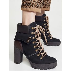 See by Chloe Eileen platform boots brown Size 37